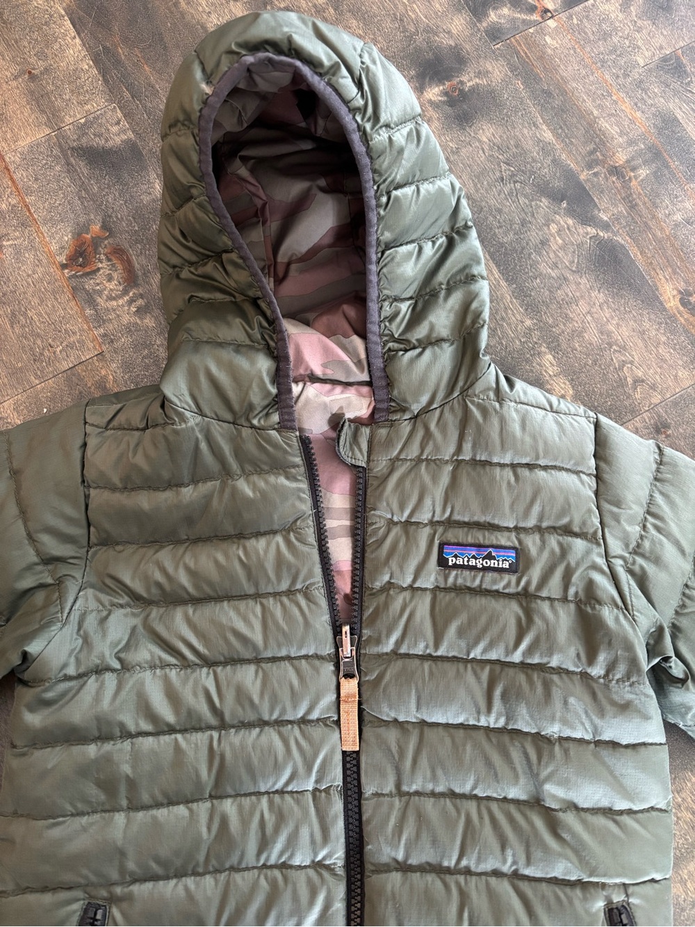 Patagonia Kids Reversible Down Sweater Hoody